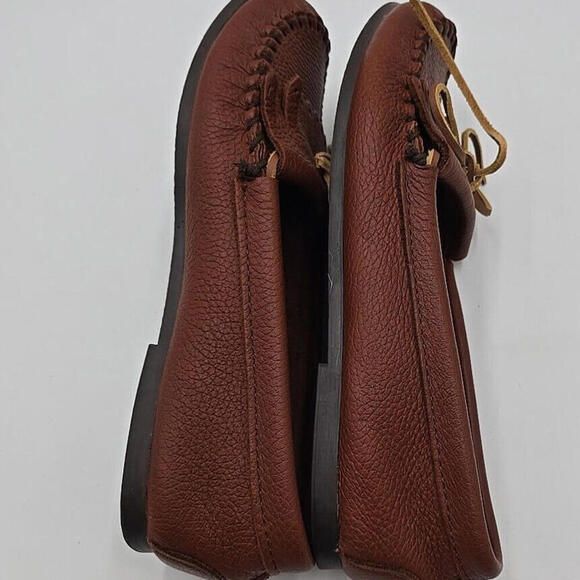 Minnie Tonka‎ Light Brown Leather Slip-On Moccasin Shoes for Size 10 US 38W - Picture 6 of 9